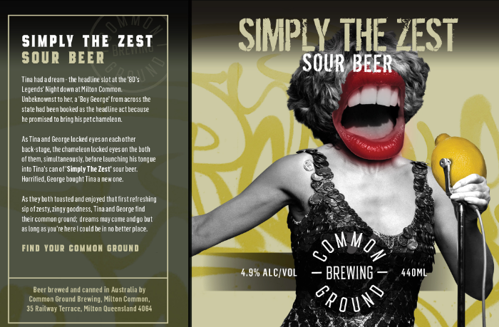 Even Tina Turner couldn't escape the beer copywriting treatment.